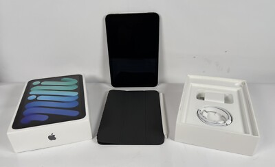 EUC iPad Mini 6th Gen 256GB Bundle w Apple Pencil 2, Smart Folio, Charger, Box