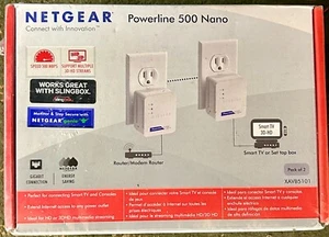 NetGear Powerline 500 NANO Works Great with SlingBox BRAND NEW!