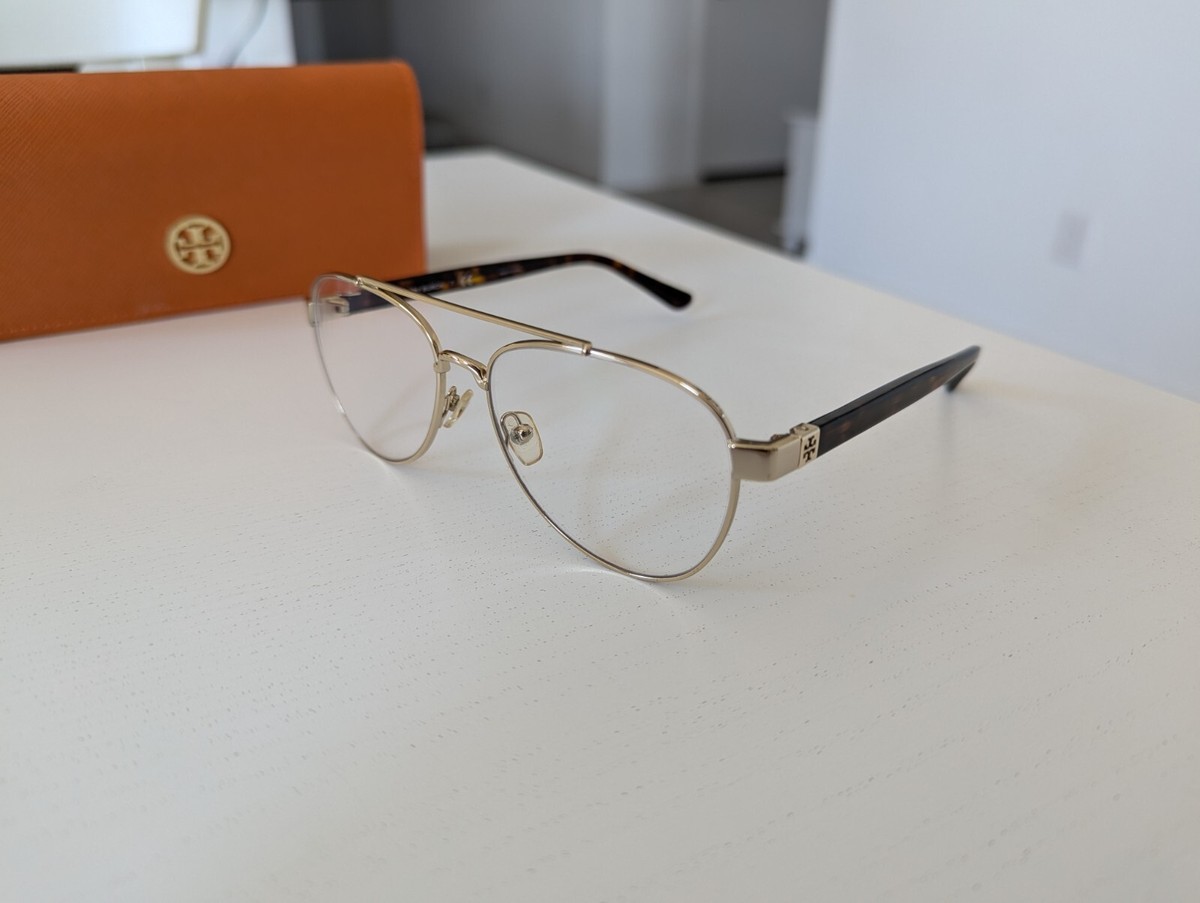 Tory Burch Rose Gold Oversized Aviator Glasses Frames
TY 1060 3272 54-15 140 Tory Burch TY6070 Brown , Gold , Pink main image 2