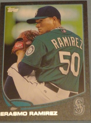 2013 Topps Update Erasmo Ramirez Black Border Parallel #17/62 Baseball Card