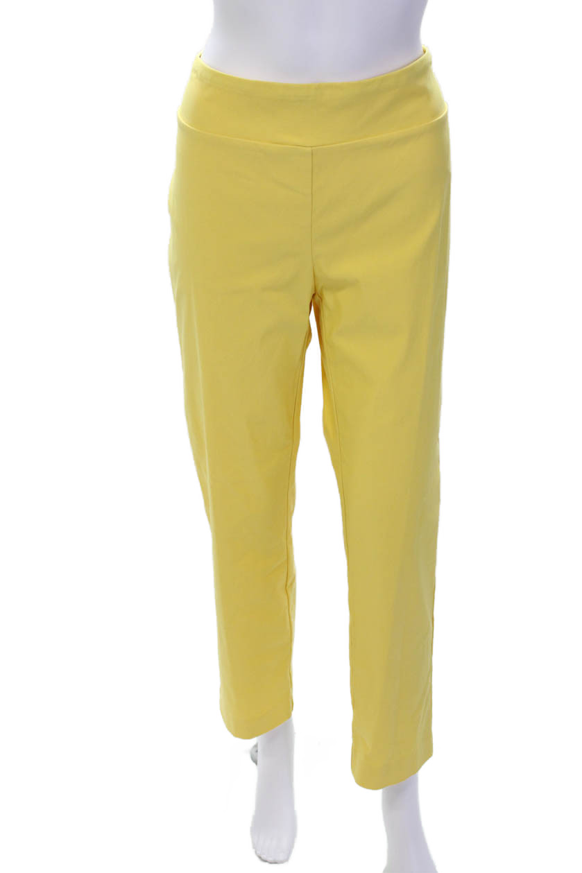 J. Mclaughlin Womens Solid Flat Front Straight Le… - image 1