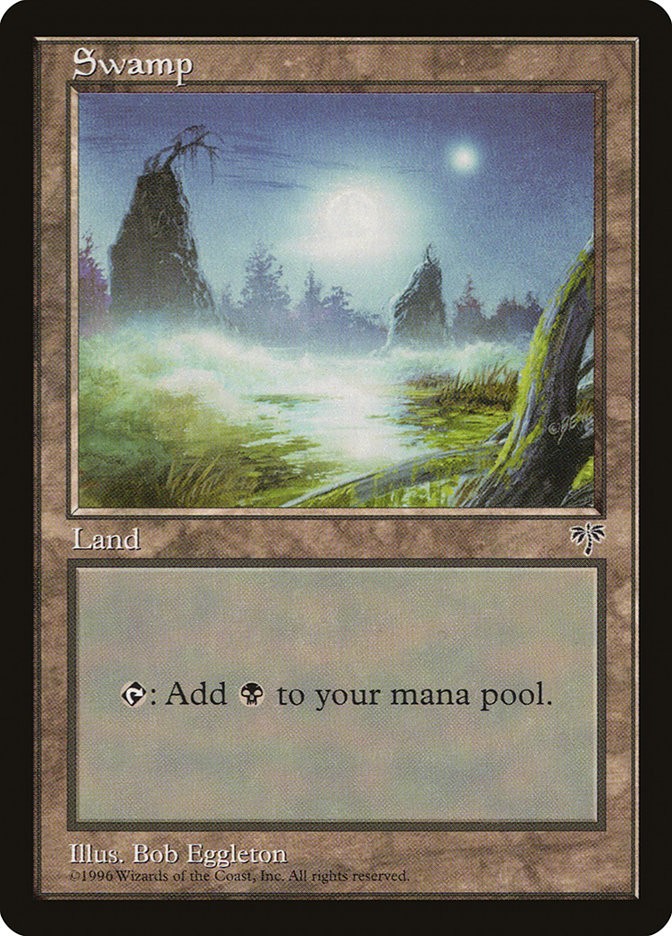 MTG Magic the Gathering Swamp (340/351) Mirage LP