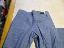 VTG NWT Lee Deadstock Womens Jeans Gray 28w Med USA Bell Bottom Disco Hippy