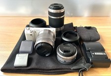 Sony NEX-5N Digital Camera with 3 Lenses Flash and Strap Excellent Condition