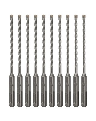 10PCS 3/16''x6'' Drill Bit Set SDS Plus Rotary Hammer Concrete Masonry Carbide Tip