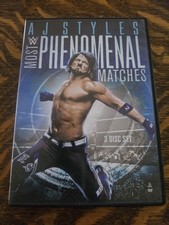 WWE AJ Styles Most Phenomenal Matches (2018) 3-DVD Set World Wrestling Sports VG