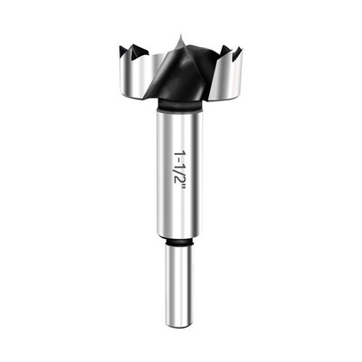 Waterspout 1-1/2 Inch Carbon Steel Forstner Drill Bits, 3-Piece Set for Wood,...