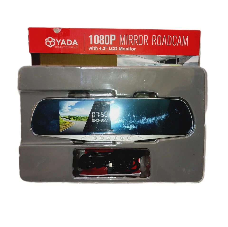 Yada Mirror Road Cam 1080 P 4.3 In Monitor New In Box - Image 2 of 2