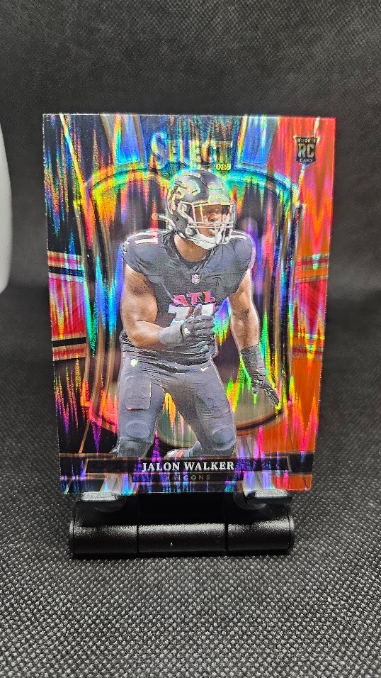 2025 Panini Select - Premier Level Jalon Walker #146 Black & Red Shock Prizm