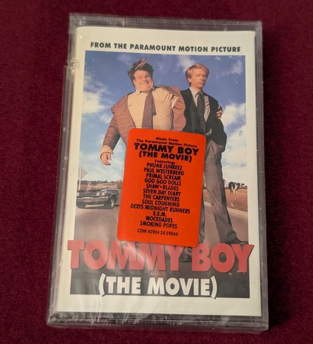 Tommy Boy Movie Soundtrack Cassette Tape - SEALED w/ Hype Sticker - Farley Spade - Picture 1 of 9