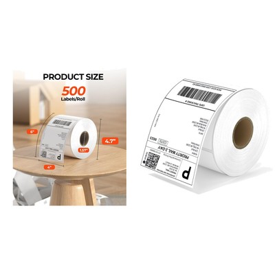 Hochwertige 4x6 Thermopapier Versandetiketten | 500 Selbstkleber für DHL