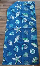Seashells Blue Beach Bath Pool Towel 28x60 10...