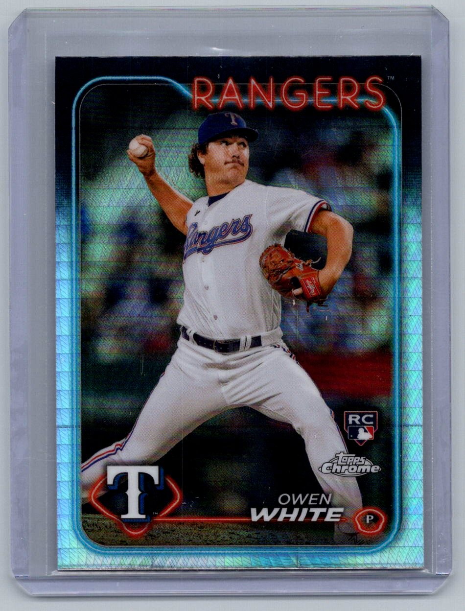 2024 Topps Chrome #211 Owen White Prism Refractors