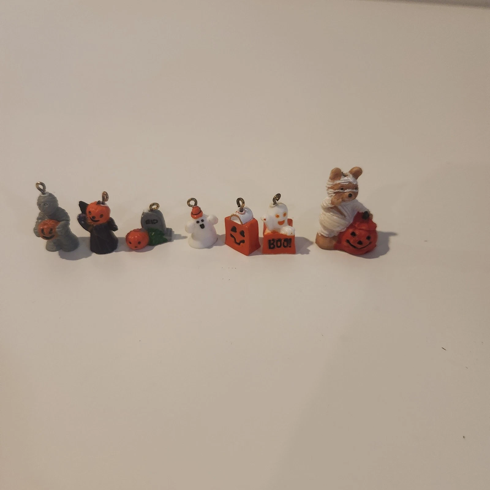 Halloween Vintage Miniature Ornaments Figurines Lot of 7