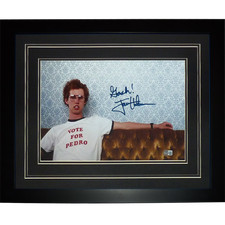 Jon Heder Autographed Napoleon Dynamite (on couch) Deluxe Framed 11x17 Photo w/