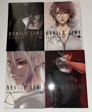 Devils' Line Manga English 4 Book Lot Volume 1 2 3 4 Ryo Hanada Vertical Comics