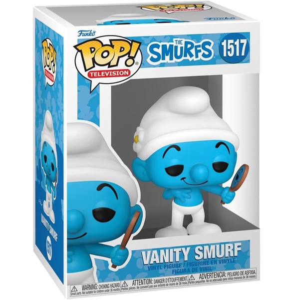 Funko Pop! - Die SchlüMpfe #1517 - Vanity Smurf / Eitelkeitsschlumpf-image