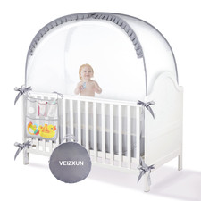 Baby Safety Crib Tent Toddler Climbing Prevention Mosquito Screen Portable