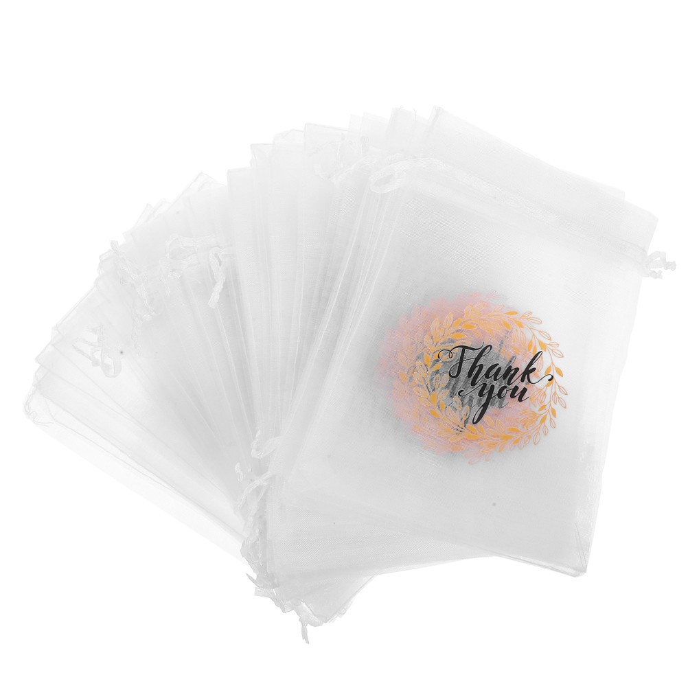 50 piezas elegantes bolsas de regalo de ducha nupcial para invitados joyas