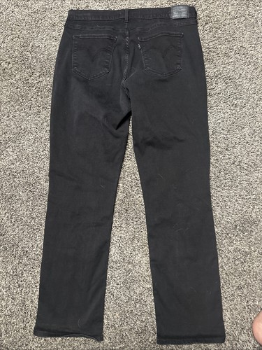 Jeans Levi's donna classico dritto taglia 16 nero elasticizzato vita media - Foto 5 di 11
