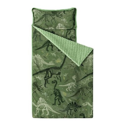 Wake In Cloud - Toddler Nap Mat Pillow And Minky Fleece Blanket For Kids Boys