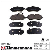 Zimmermann 24595.185.1 Bremsbelagsatz FüR Fiat Peugeot Citroen Scudo Expert 270