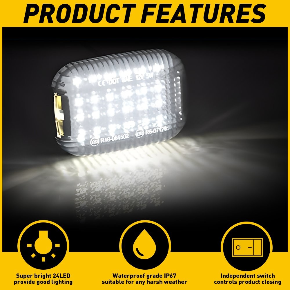 LED 2X Interior Dome Cargo Light For Area Ford Transit 250 150 350 Van HD 15-24 thumbnail 7