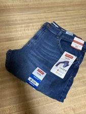 Wrangler Boy's Jean Five Star Taper Fit Flex Size 16 Husky Blue New