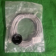 CAT 5E Patch Cable 4 Pair UTP 15FT ETL Verified Gold NEW Gray 2C