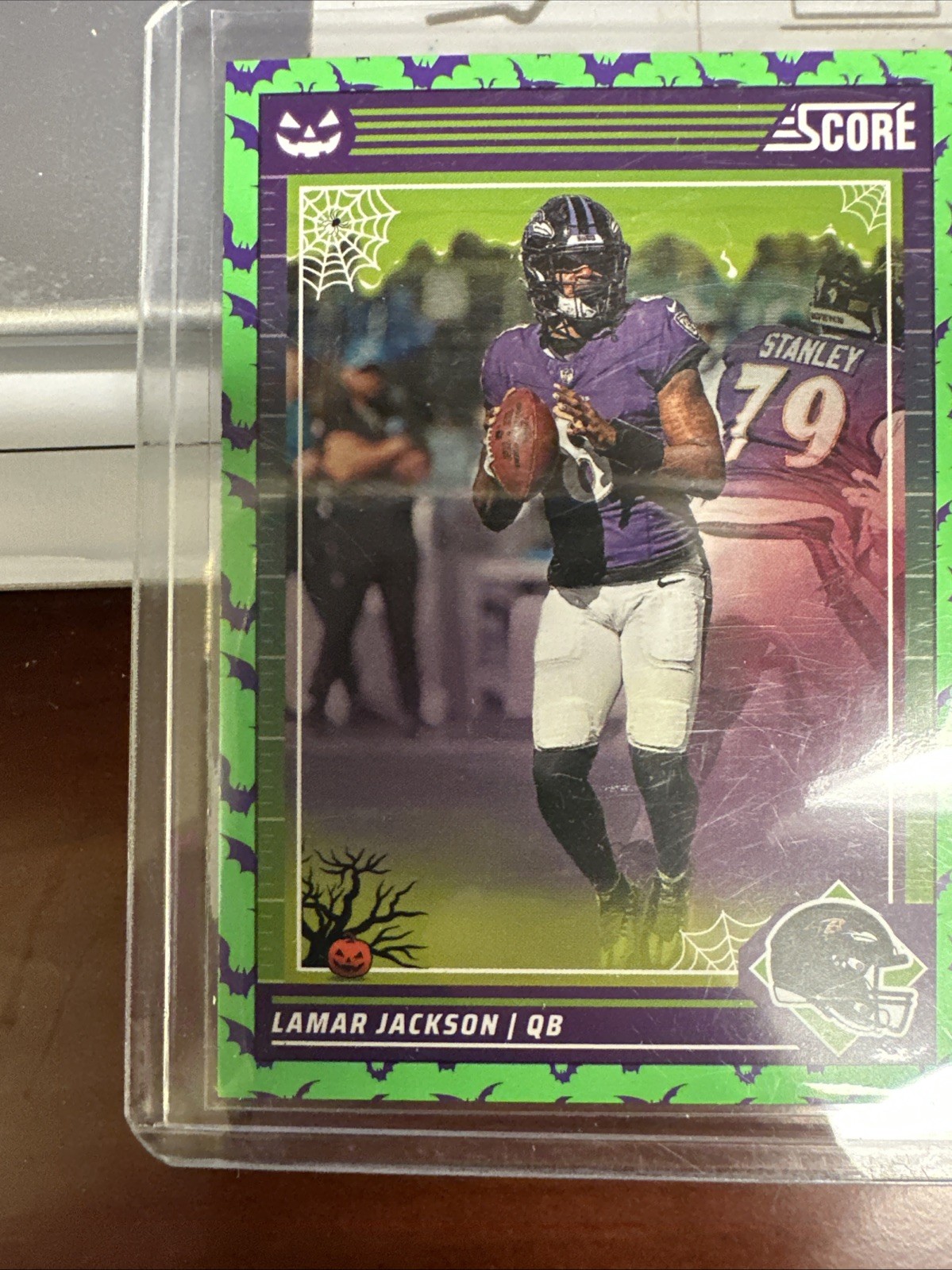 2024 Score-A-Treat Lamar Jackson #19 Football Baltimore Ravens GREEN BATS