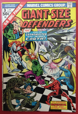   Giant-Size Defenders #3 (1975, Marvel) FN/VF Korvac! Jim Starlin Cover