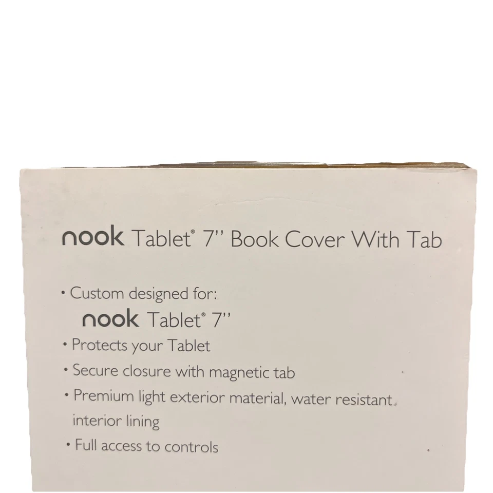 Nook Tablet 7 Book Cover Blue and Yellow Striped Carpe Diem Brand New - Image 4 of 4