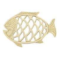 Topf-Untersetzer - Fisch Esstisch Aus Messing 23 X 15 Cm Sea-Club