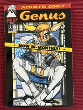 Genus #3 ~ RARE ~ Antarctic Press (1993 )~ Mature Furry 1/2500  Hi-Grade!
