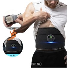 Electric Muscle Stimulation Belt - Abdominal Waist Trainer Fat Burning Device,