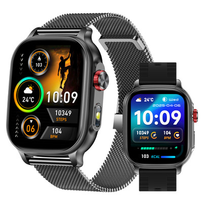 1400mAH Smartwatch Herren mit Telefonfunktion Fitness Schlaftracker Wasserdicht