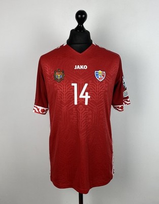 Moldova National Team match worn issue signed football shirt #14 Craciun 2023