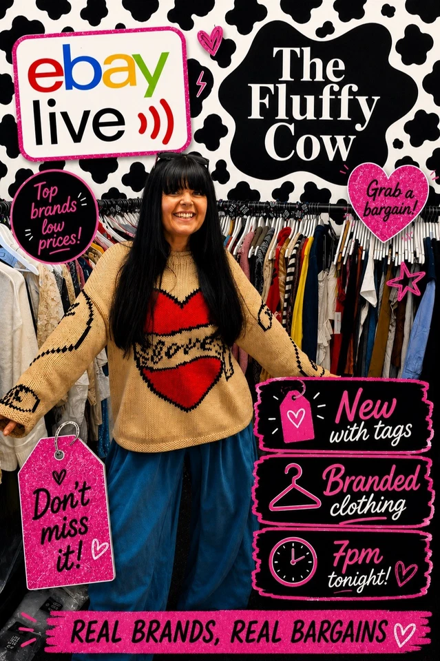 🐮| Branded Fashion | New With Tags | The Fluffy Cow Live Show |🐮