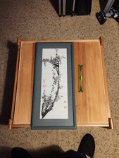 Tres Joli Motif Naturel Encadré Style Asiatique