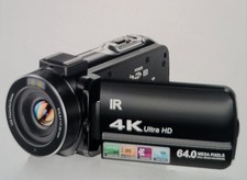 ZYDlIE 4K Video Camera Camcorder UHD 64MP Vlogging Camera