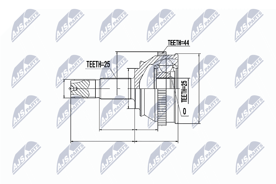 Nty Outer Cv Joint For Alfa Romeo 145 146 94 - Image 3
