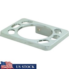 Toothbrush Cup Holder Wall Mount Exposed Screw Chrome Bathroom Organizer New