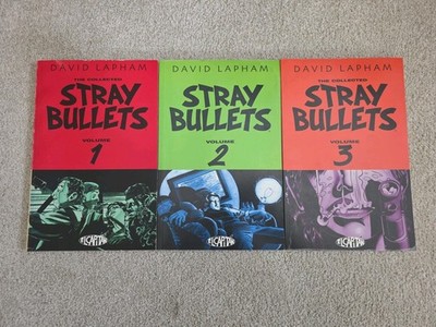 Stray Bullets Vol 1-3 Trade Paperback Lot David Lapham El Capitan Comics