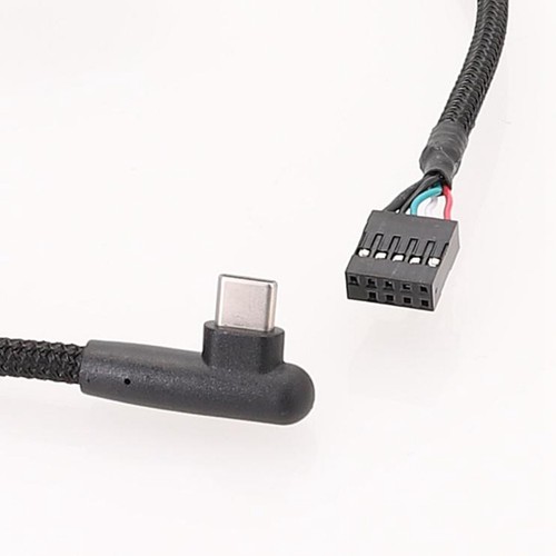 2 StüCk USB 9Pin auf Typ C Kabel für Computer-Motherboard -Shielding Mesh L6052 - Afbeelding 5 van 7