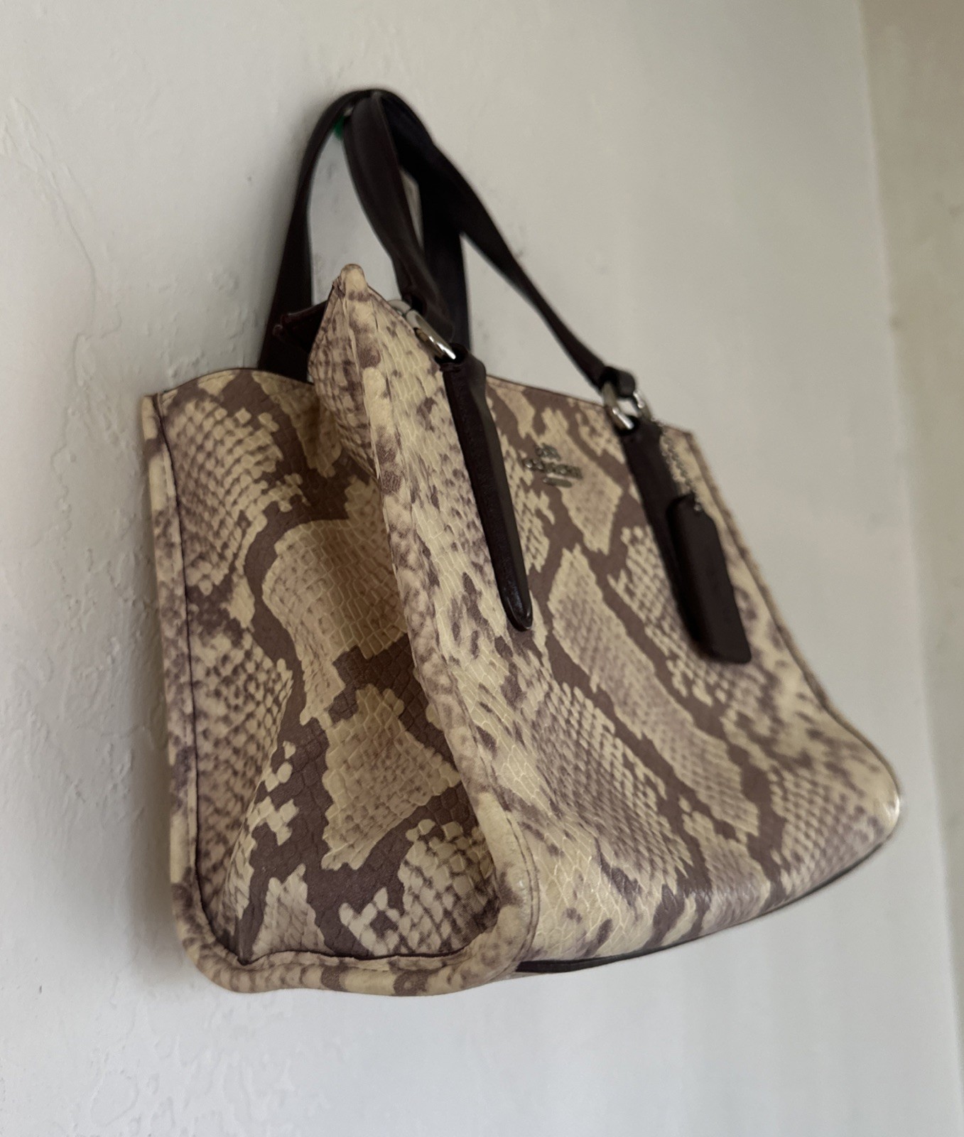 Limited Addition Coach Multicolor Python Handbag - image 4