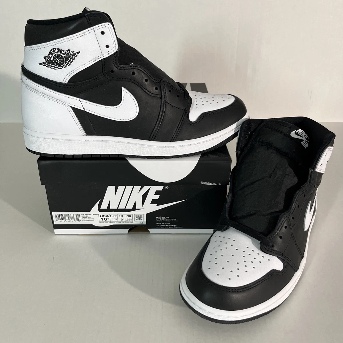 Jordan 1 Retro OG High Black White | eBay
