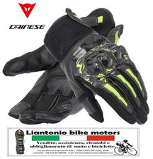 GUANTI MOTO PELLE GLOVES DAINESE MIG 3 LEATHER GLOVES BLACK YELLOW