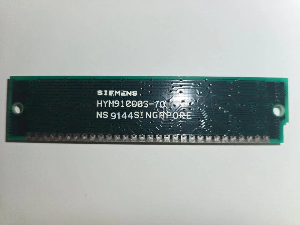 MÓDULO DE MEMORIA SIMM SIEMENS HYM91000S-70 1MB 30 PINES, sin probar Foto 2 de 2