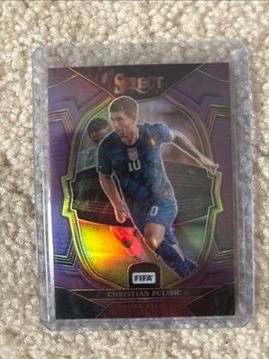 2022-23 Panini Select FIFA Terrace Christian Pulisic #61 Purple Prizm /75