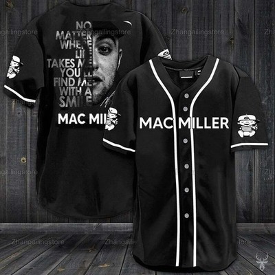 Mac Miller Hip Hop Singer Baseball Jersey 3D Print Shirts Men Wome